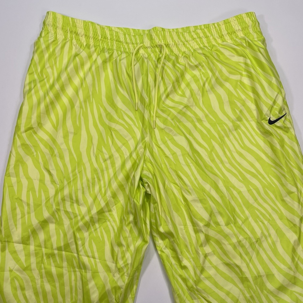 NWT Nike Windbreaker Pants Women's XXL Track Athletic Volt Yellow Stripe Unisex